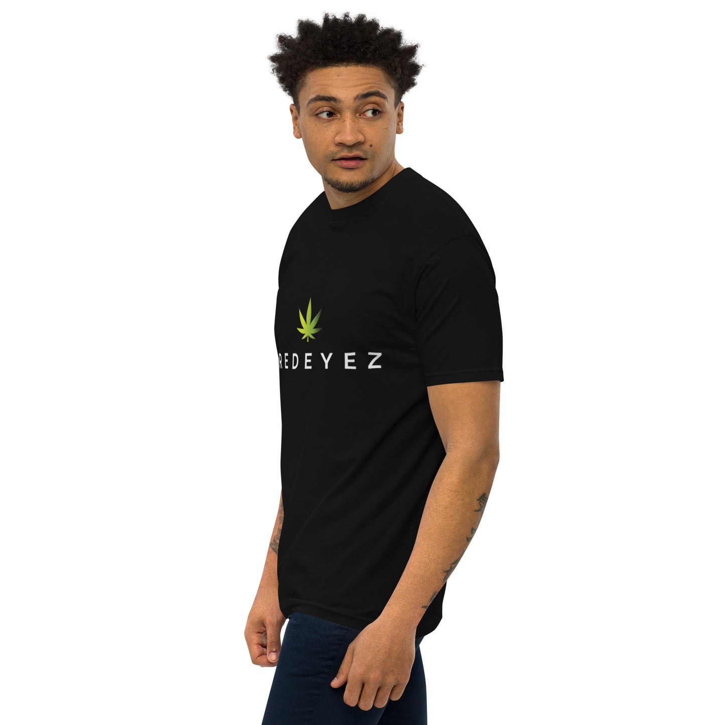 Red Eyez - Camiseta premium de peso pesado para hombre