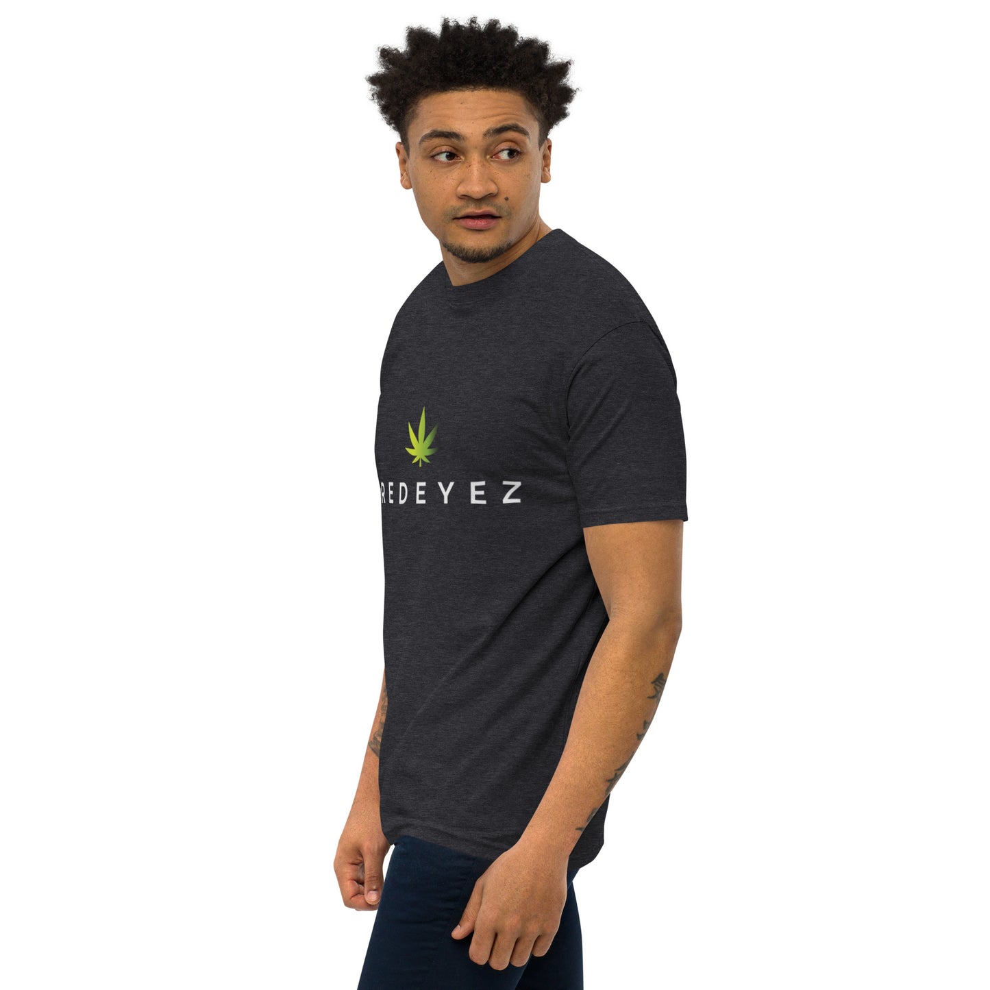 Red Eyez - Camiseta premium de peso pesado para hombre